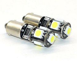 Interlook LED auto žárovka 12V LED BA9S T4W 5SMD5050 CAN BUS 1W
