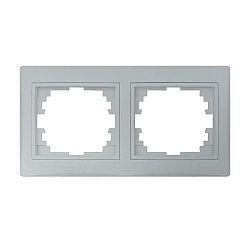 Kanlux 24881 DOMO Dvojnásobný horizontální rámeček - stříbrná