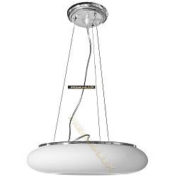 Lampada Designe Stropní závěsné svítidlo DOMENICA 530x1500mm 4xE27 bílé sklo, kov LUX7011P01L