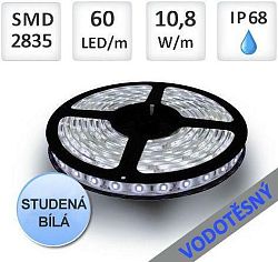 LED21 LED pásek 5m 60ks 2835 11W/m IP68 vodotěsný,Studená bílá